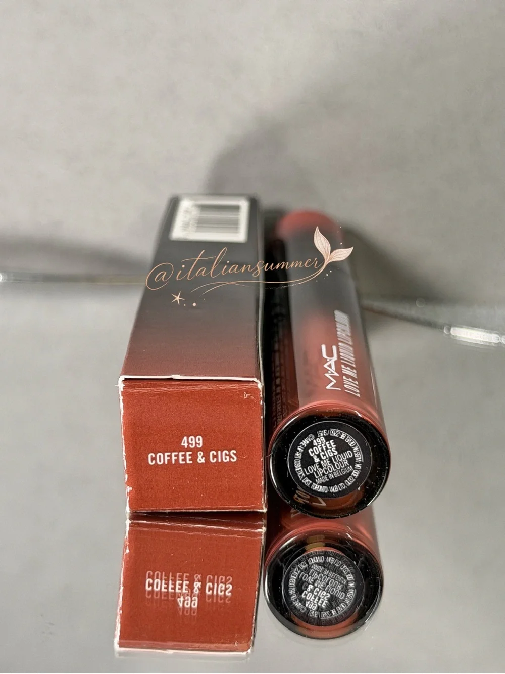 MAC Love Me Lipcolour Coffee & Cigs 499 Lipgloss New In Box